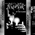 by the flames